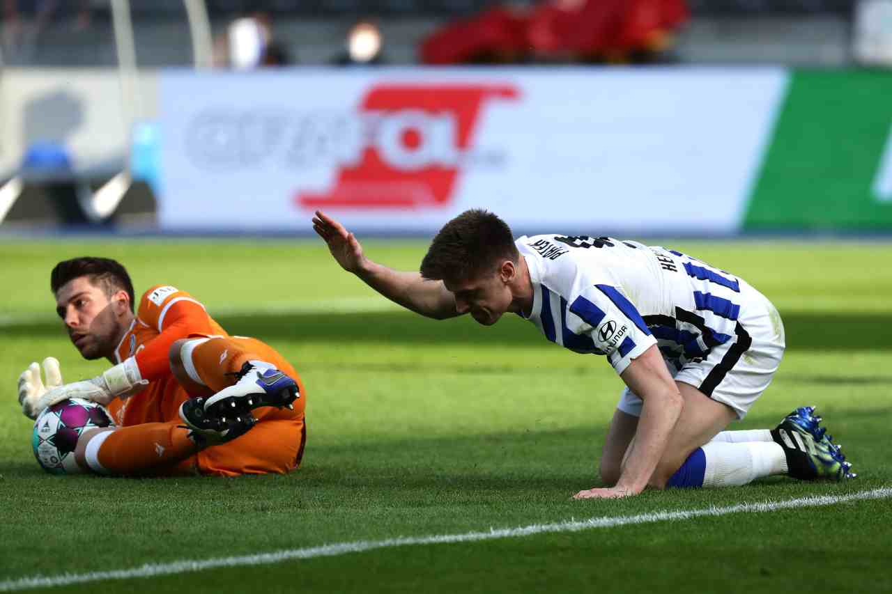 Euro 2020 Polonia Piatek Hertha Berlino infortunio