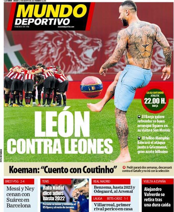 Mundo Deportivo, la prima pagina di oggi 21 agosto