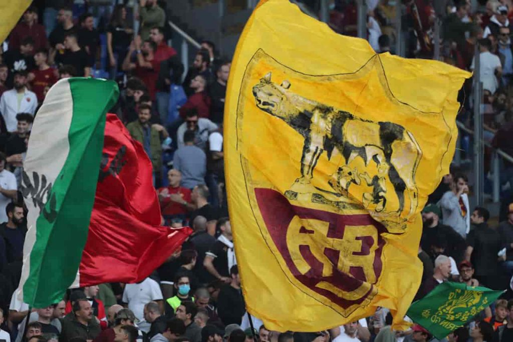 Roma-Napoli, striscione Curva Sud