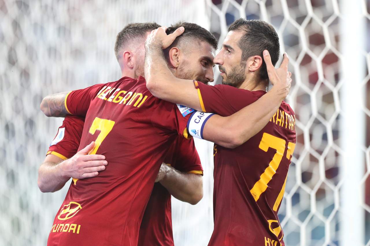 pellegrini mkhitaryan roma empoli pagelle tabellino