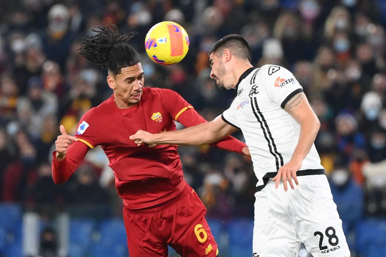 smalling infortunio roma spezia 13122021