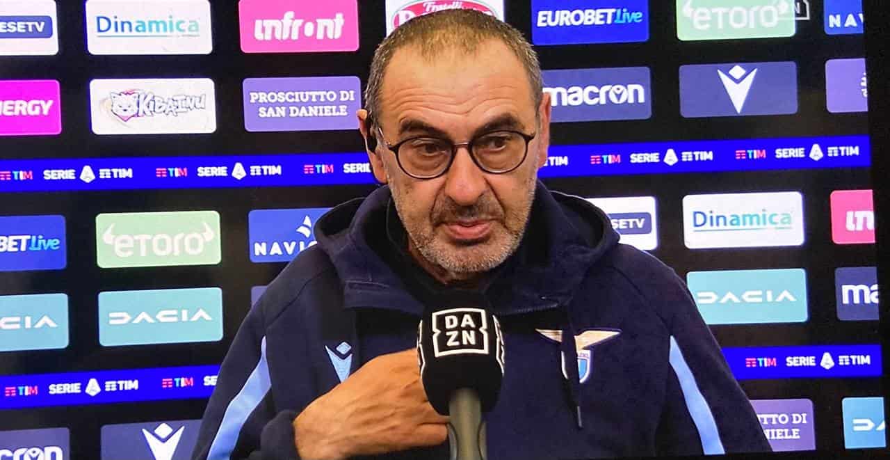 Maurizio Sarri a DAZN dopo Udinese-Lazio