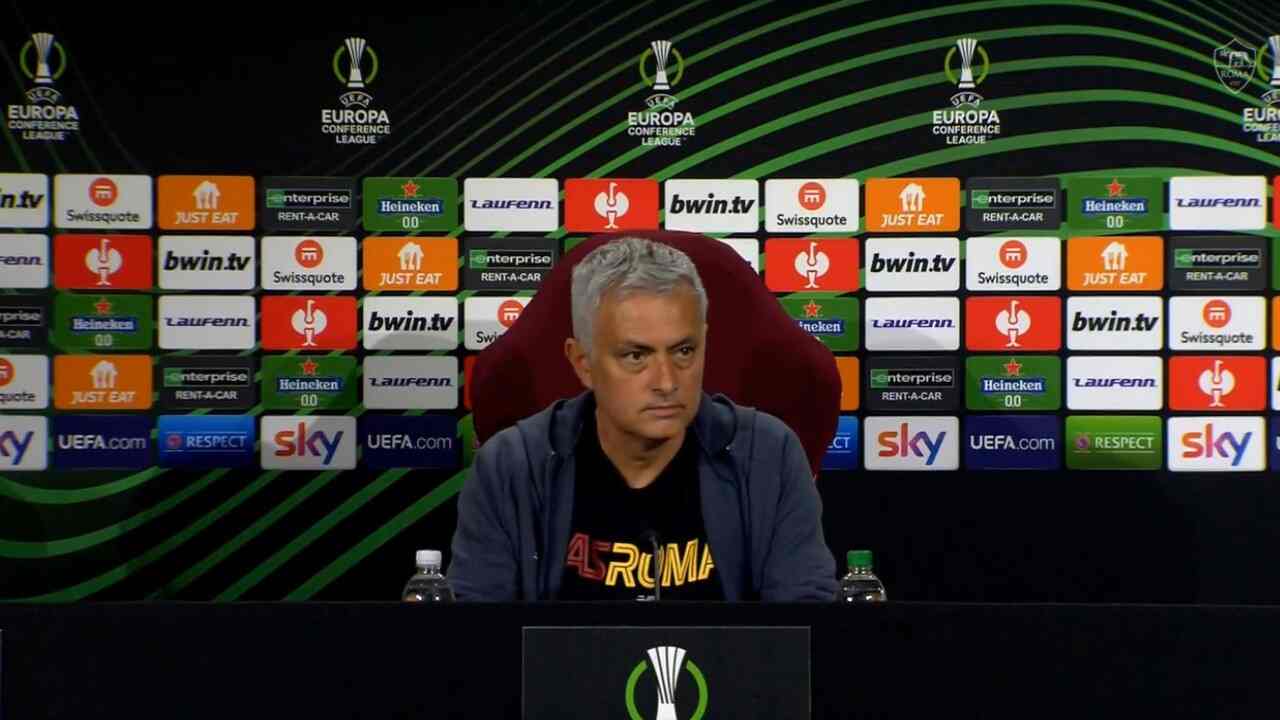 Roma-Vitesse, la conferenza di Mourinho