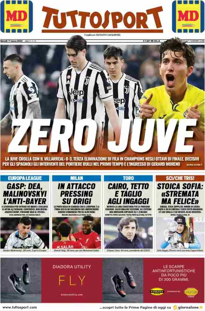 Tuttosport | Zero Juve