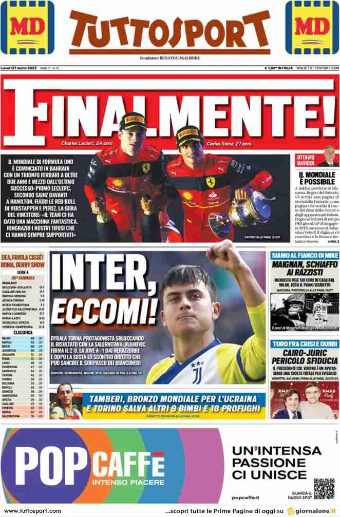 Tuttosport | Finalmente!