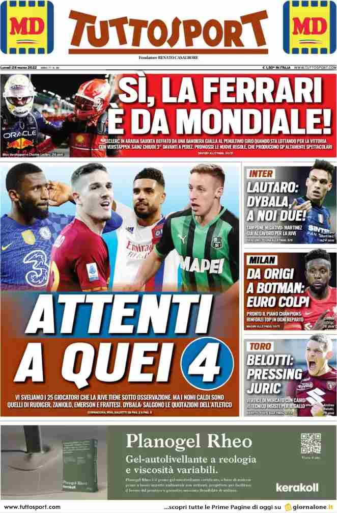 Tuttosport | Attenti a quei 4