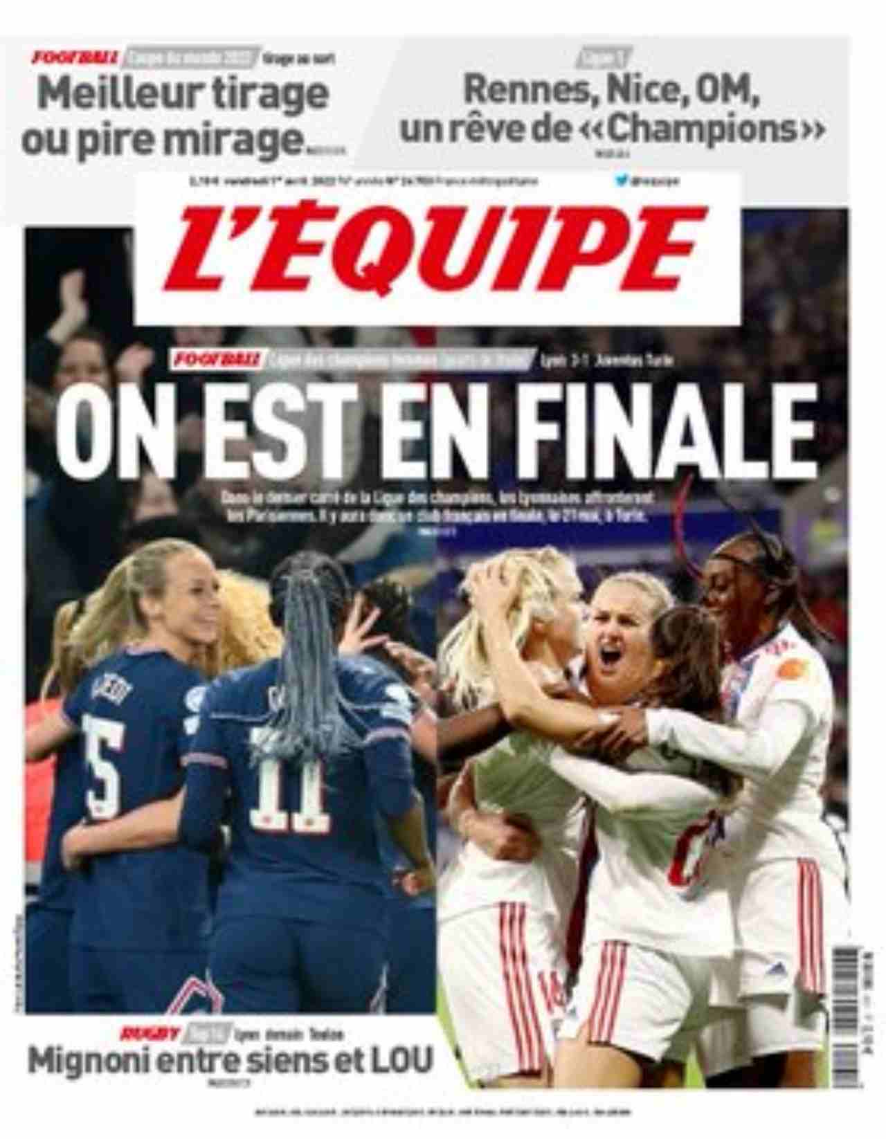 L'Equipe: "On est en finale"