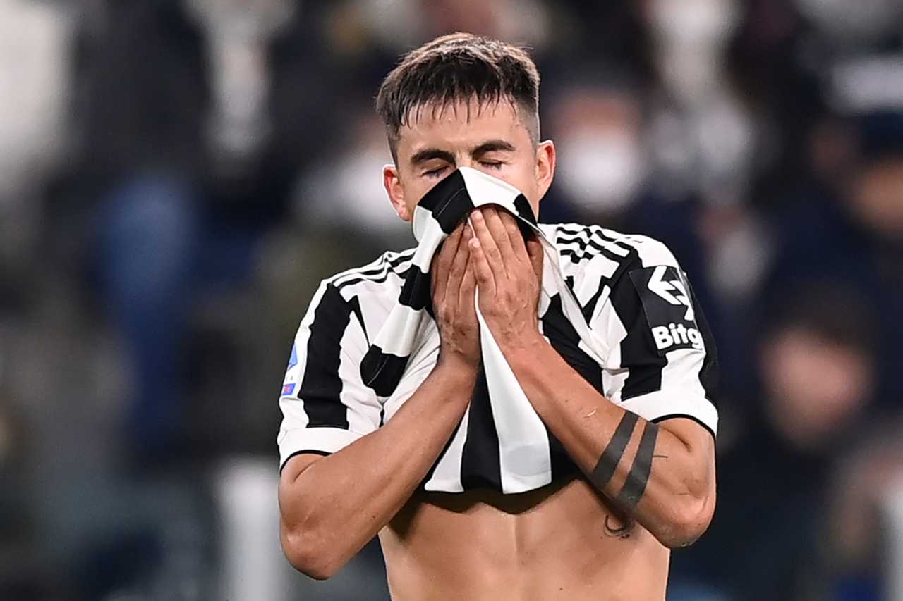 Juve, Dybala distrutto: "Se ne è liberata, speriamo lo segua anche l'altro"