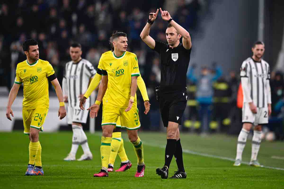 Juventus-Nantes, era rigore: la dinamica