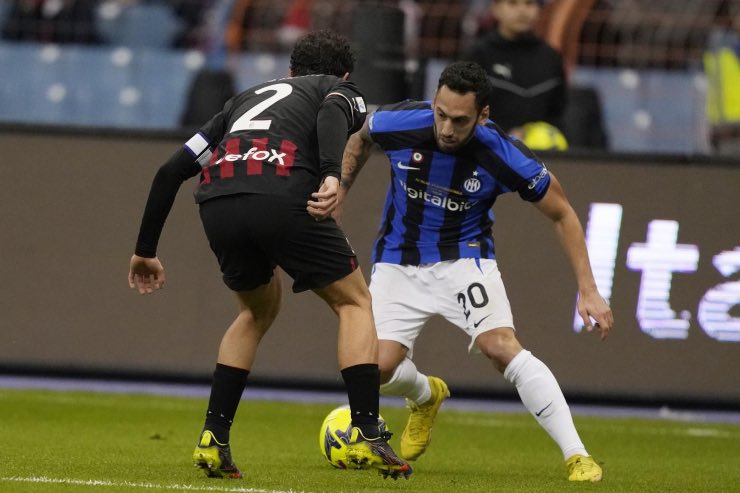 Inter-Milan, video di Calhanoglu