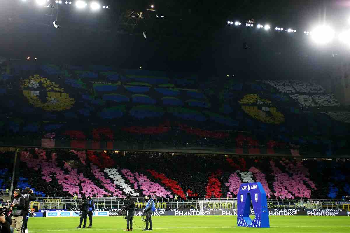 Inter-Milan, la coreografia della Curva Nord