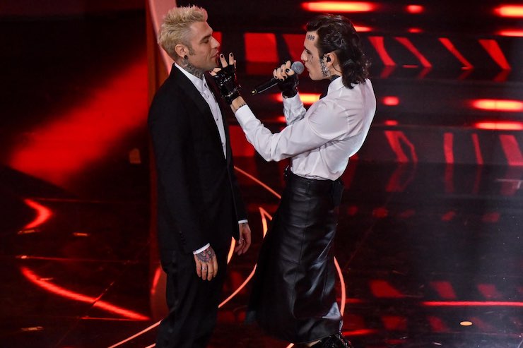 bacio a Sanremo: Chemical e Fedez