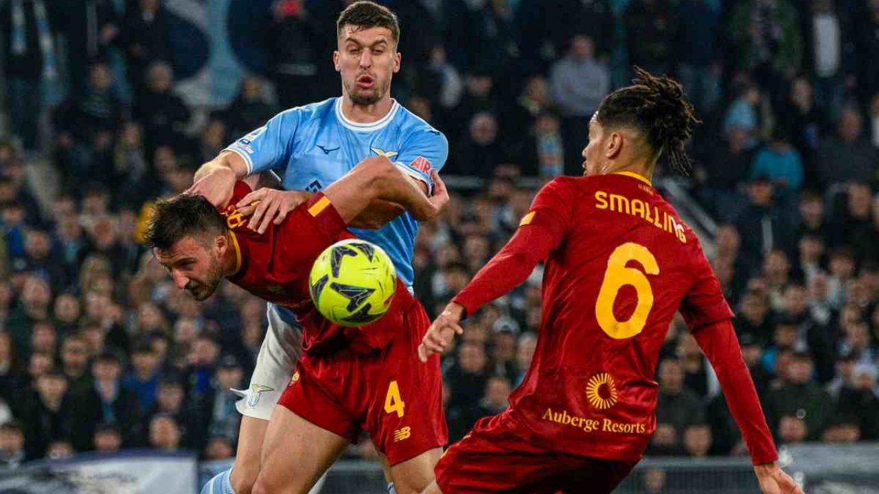 Lazio-Roma, rissa nel finale: cosa è successo tra Luca Pellegrini,  Cristante, Mancini e Marusic 