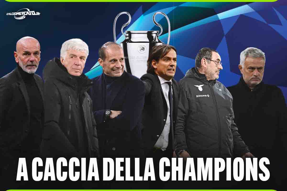 Corsa Champions: Allegri, Inzaghi, Pioli, tutti gli allenatori in bilico