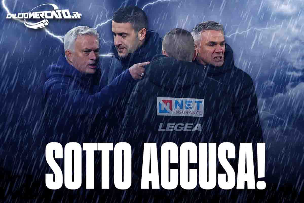 Scontro tra Mourinho e il quarto uomo Serra: espulso lo Special One, è polemica