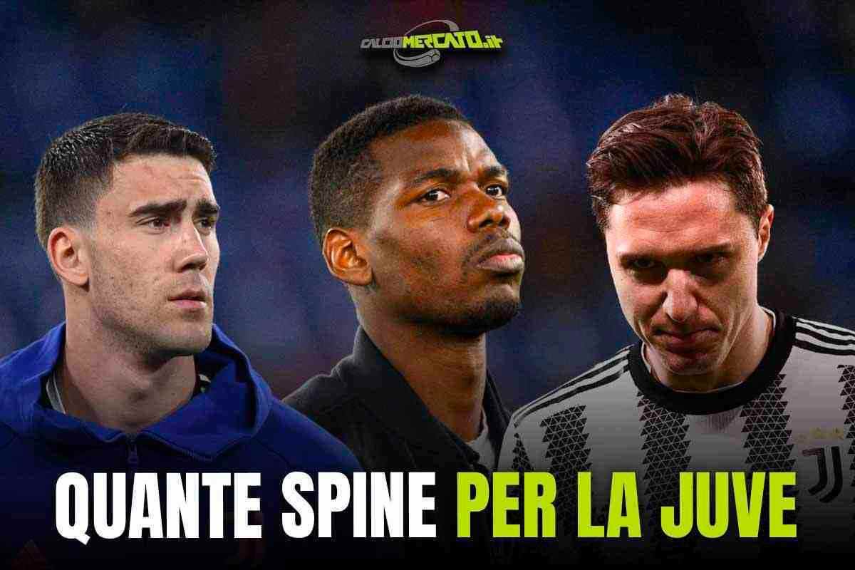 Vlahovic, Pogba e Chiesa: tre casi spinosi per la Juventus