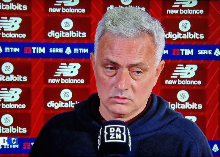 Mourinho nel post partita di Roma-Sampdoria