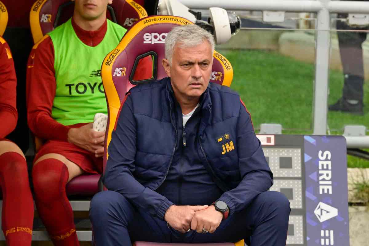 Mourinho dopo Roma-Milan