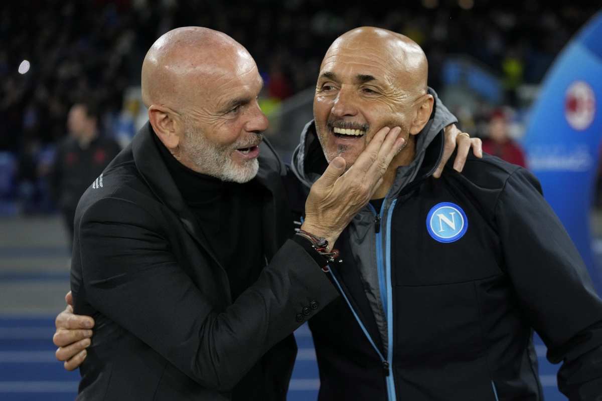 Napoli-Milan Spalletti Pioli social