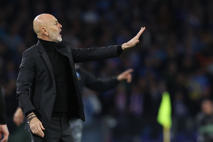 Pioli nel post partita di Napoli-Milan