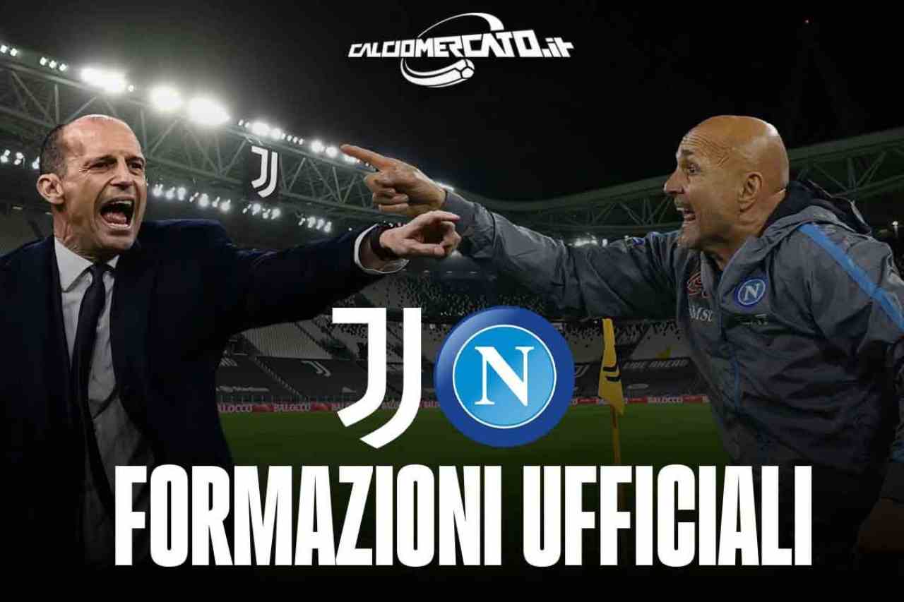 juventus napoli formazioni ufficiali