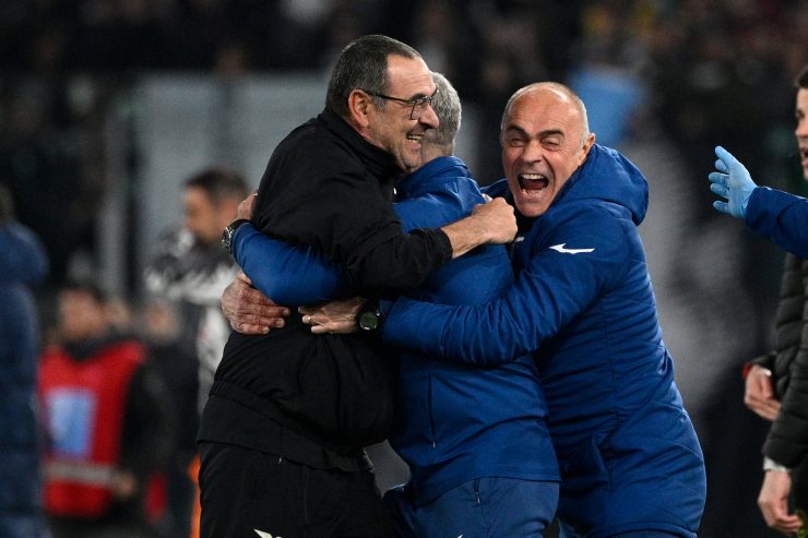 Maurizio Sarri in conferenza stampa dopo Lazio-Juventus