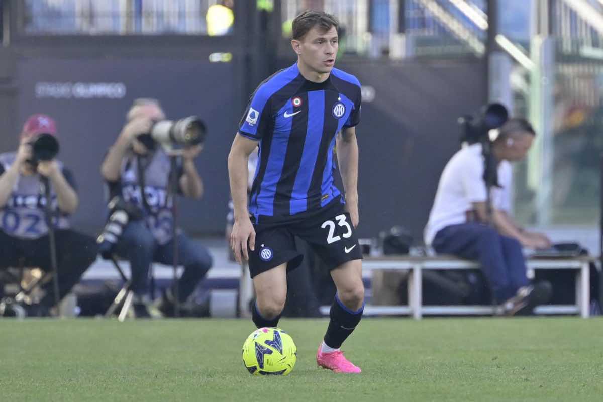 Barella su Milan-Inter