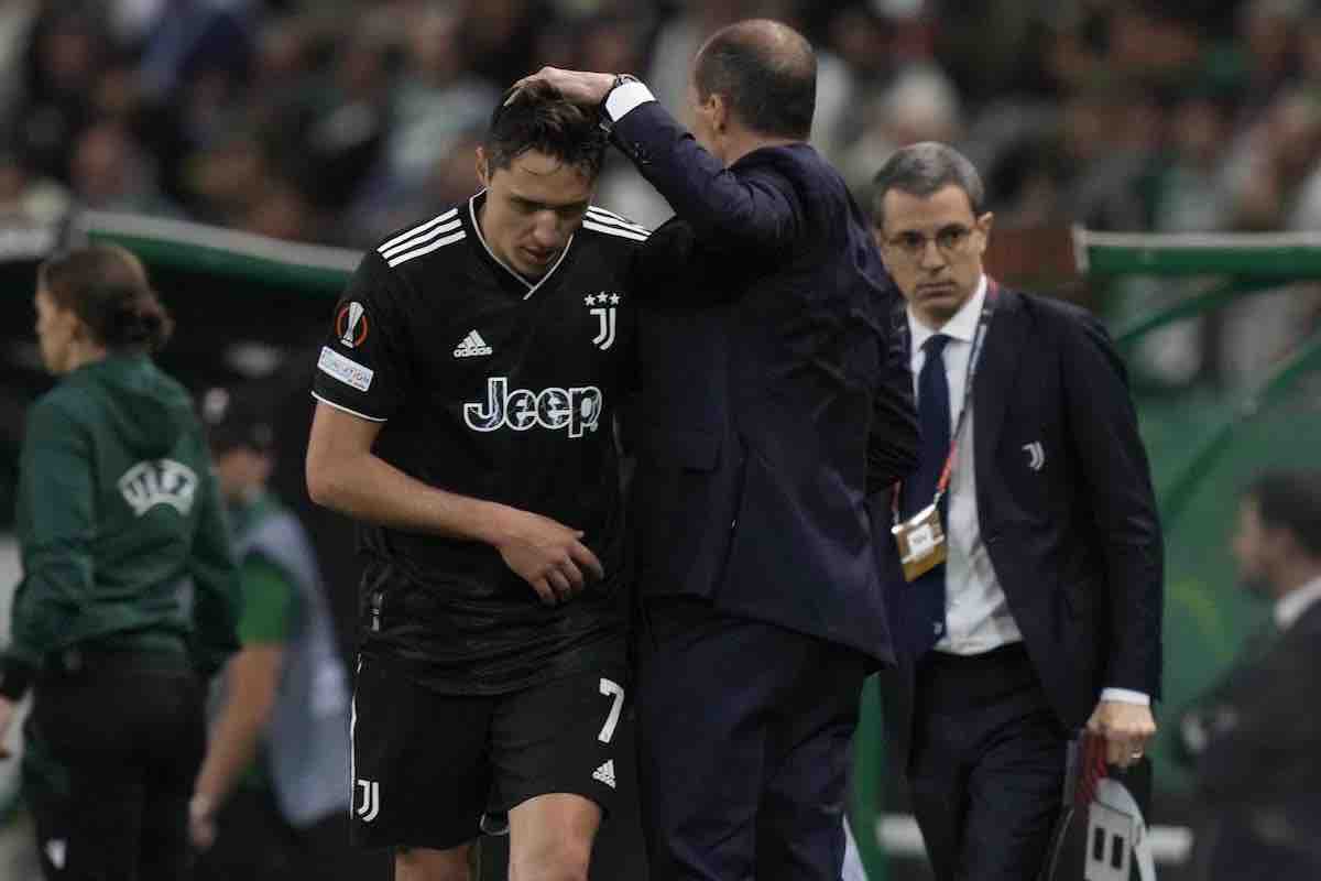 Juventus, Allegri si arrabbia con Chiesa