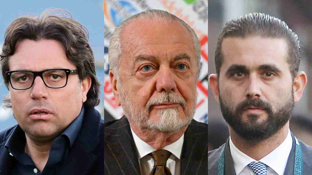 Cristiano Giuntoli Aurelio De Laurentiis Edoardo De Laurentiis dirigenza