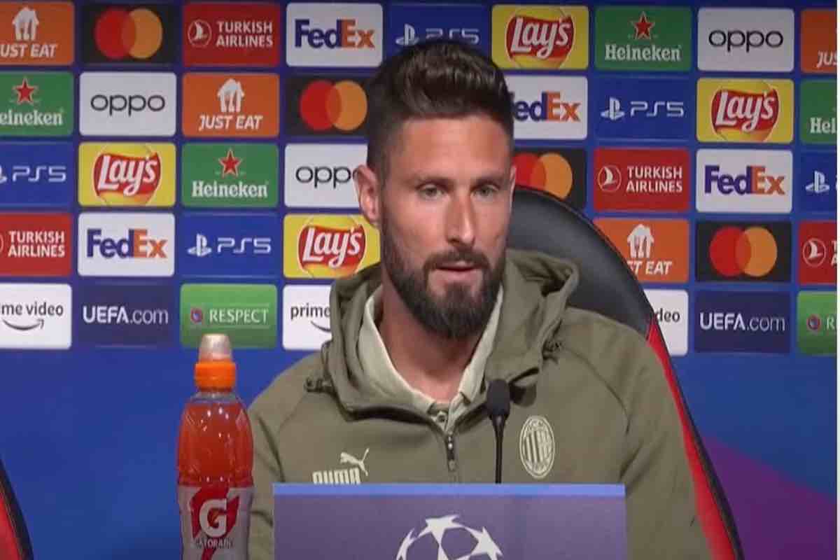 Milan-Inter: conferenza Giroud