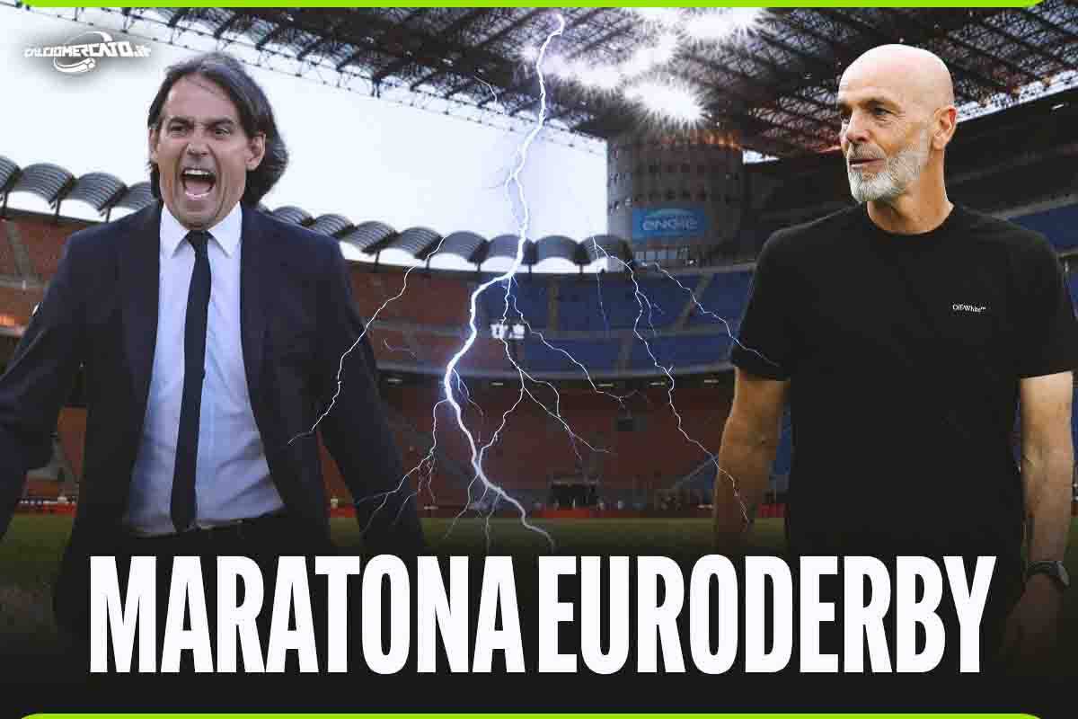 Inter-Milan diretta avvicinamento Euroderby