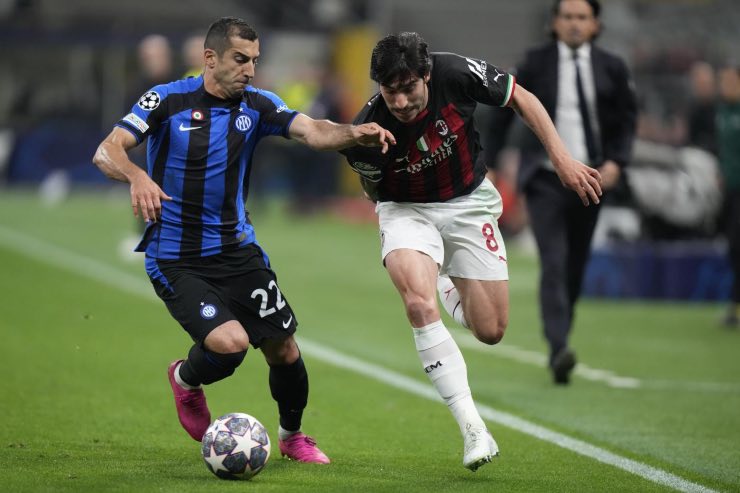 Mkhitaryan infortunato durante Inter-Milan