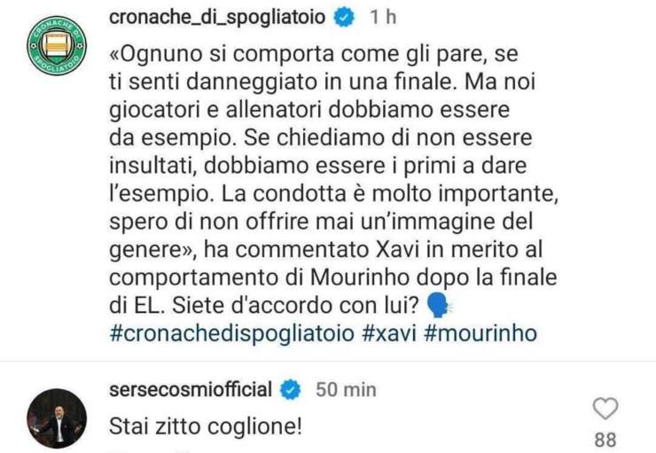 Cosmi attacca Xavi su Mourinho