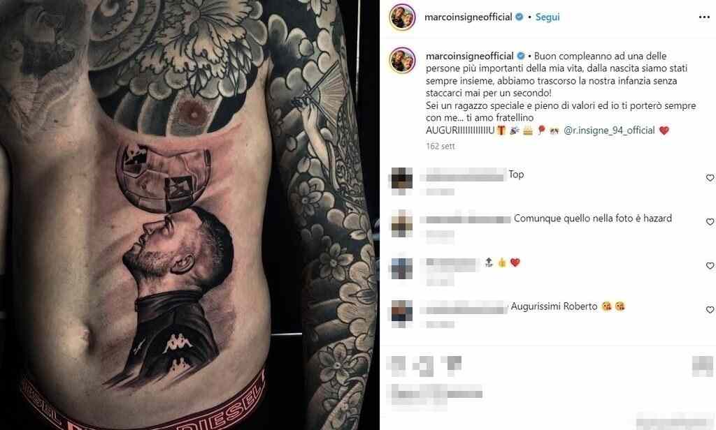 tatuaggio marco insigne 