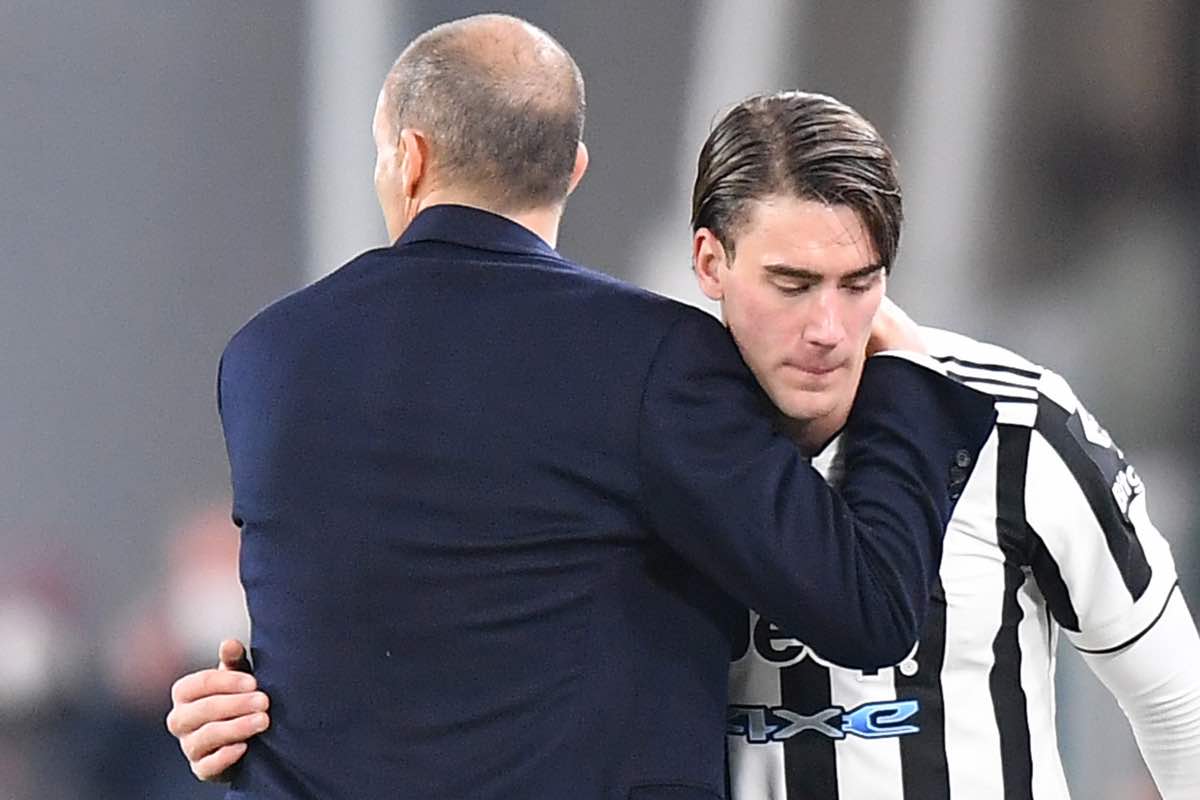 Allegri consola Vlahovic 