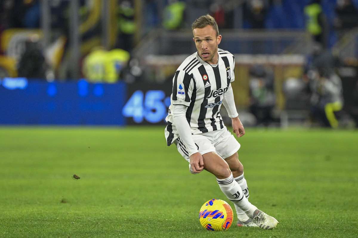 Arthur Melo con la maglia della Juve