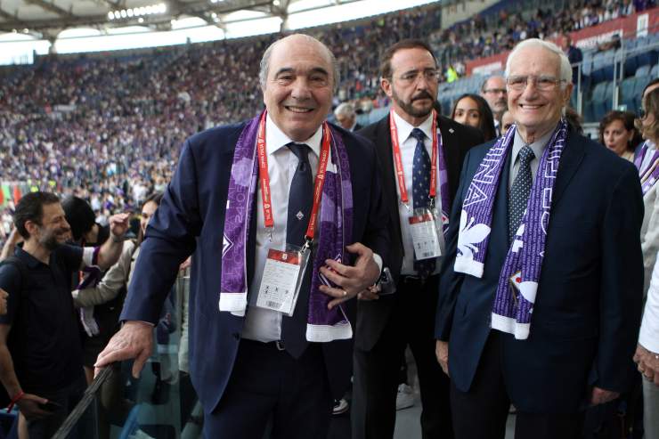 Commisso in tribuna durante la finale di Coppa Italia