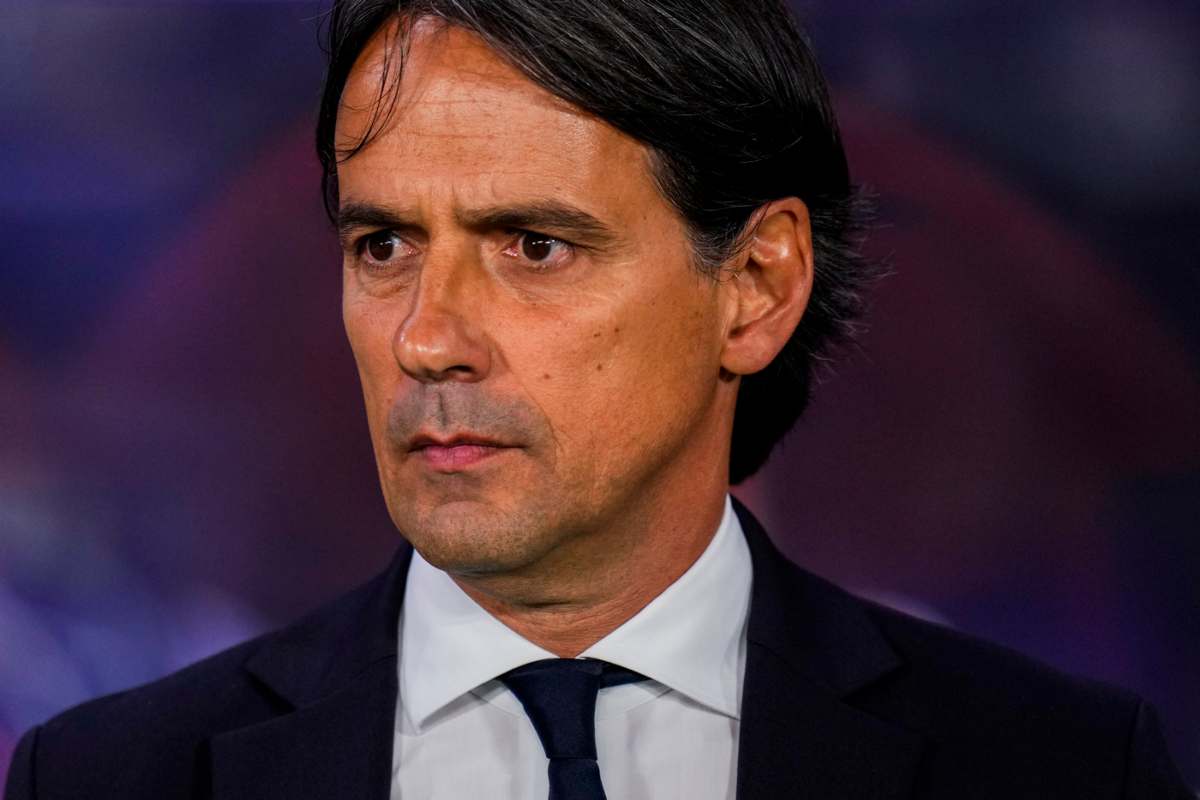 Inzaghi serioso durante la finale di Champions