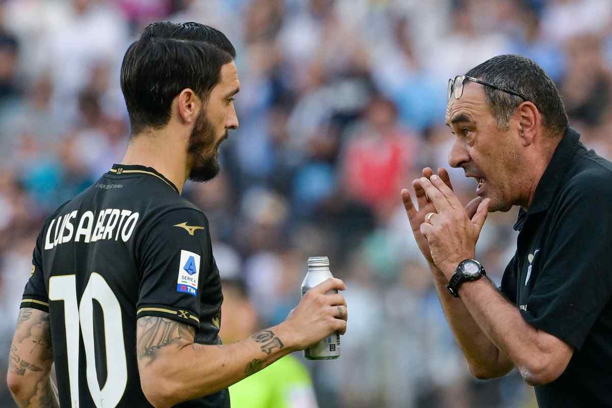 Calciomercato Lazio Sarri sfogo social Luis Alberto