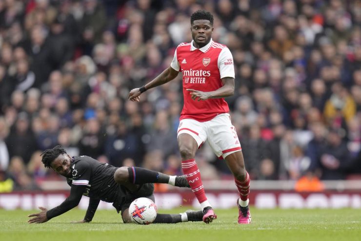 Thomas Partey in azione in campo