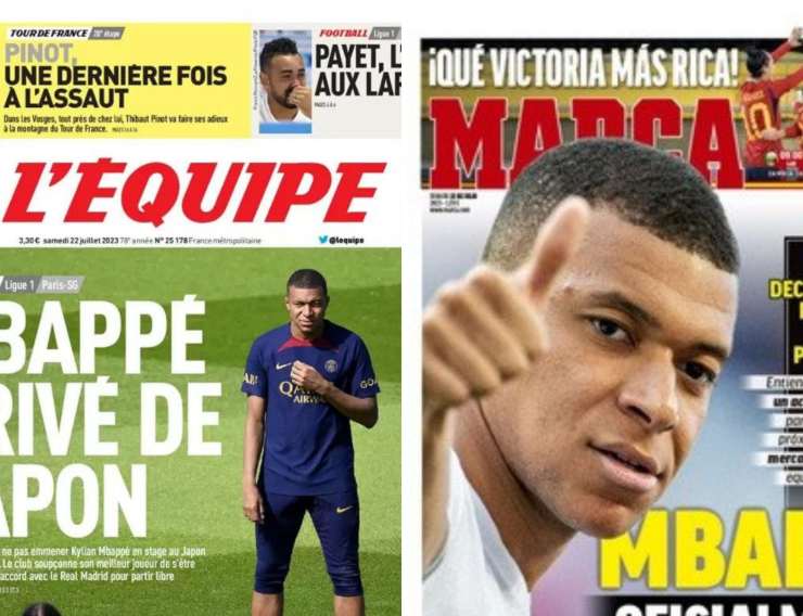 Rassegna stampa estera: focus su Mbappe