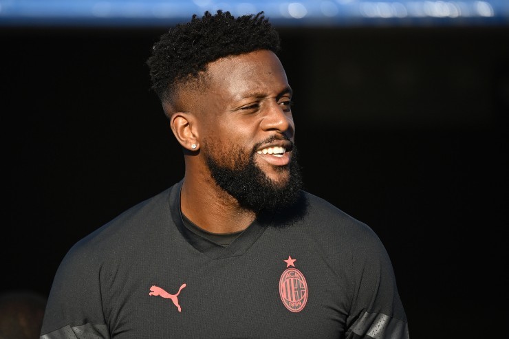 Origi durante il riscaldamento