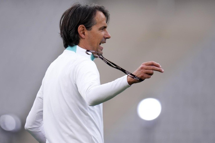 Inzaghi dirige l'allenamento