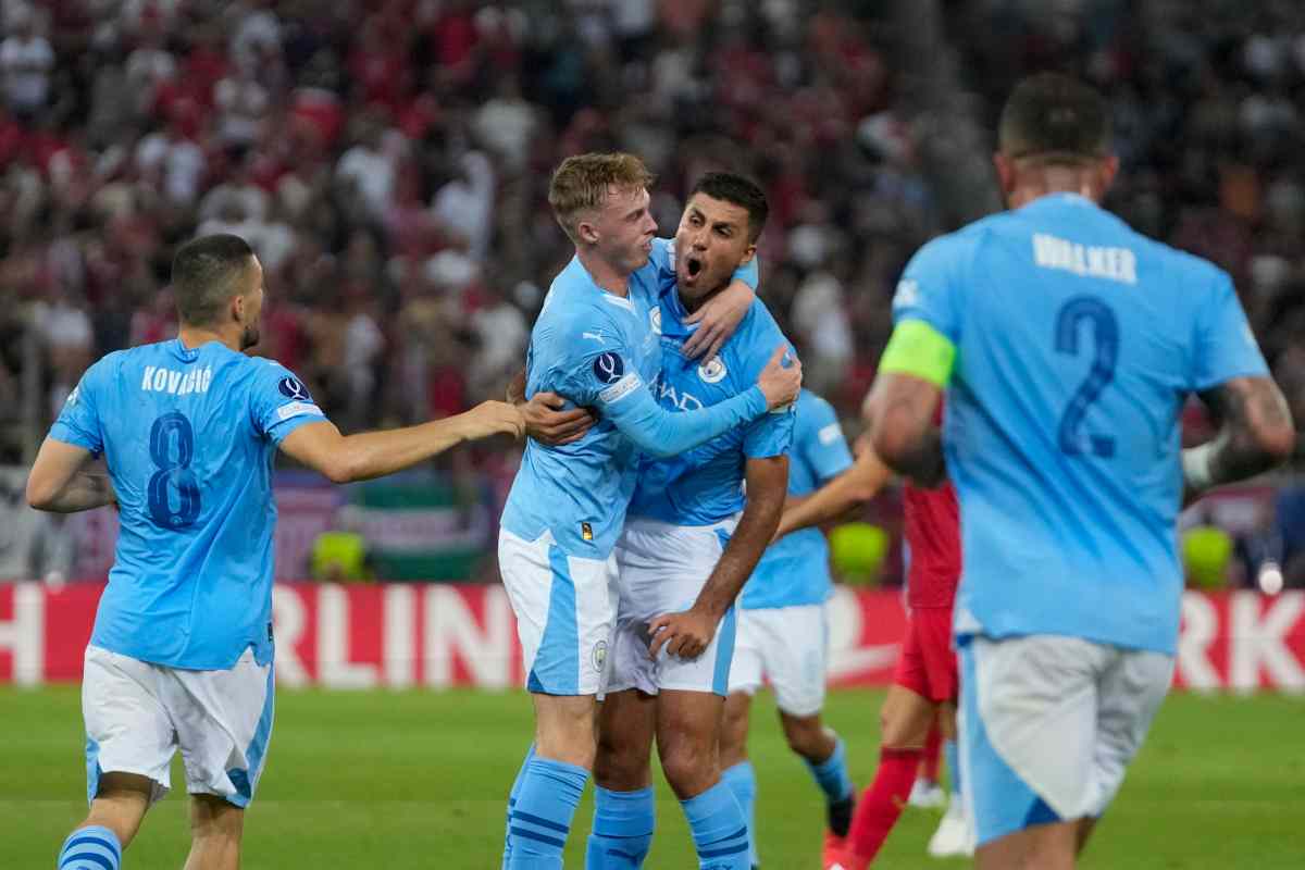 Manchester City Siviglia Supercoppa