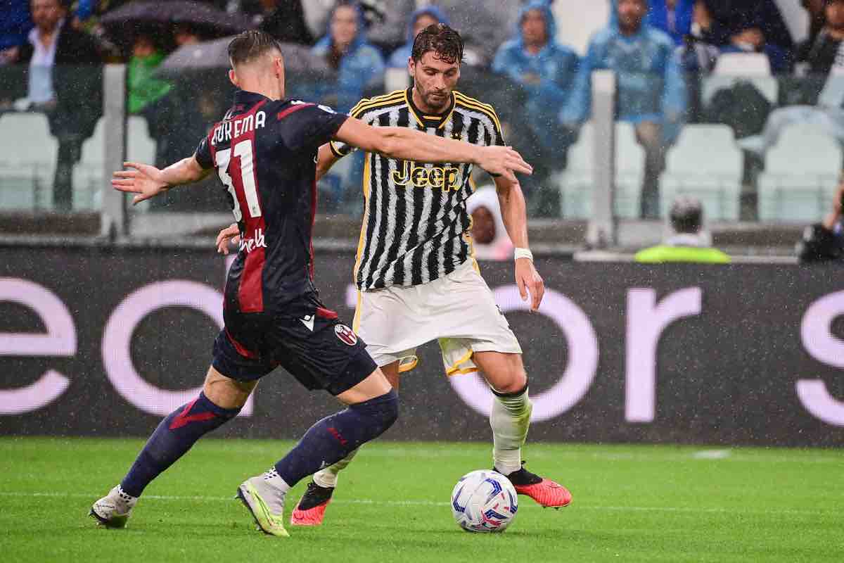 Manuel Locatelli contro il Bologna