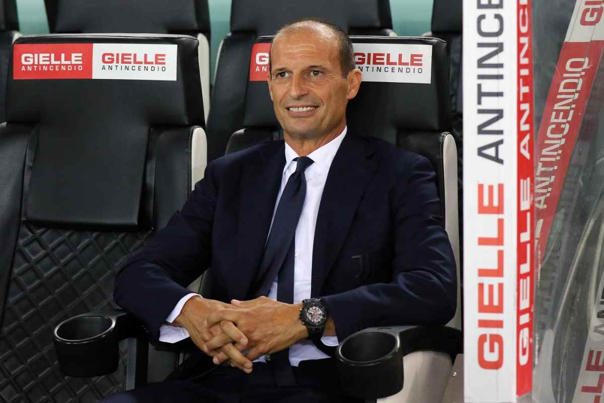 Allegri in panchina a Udine