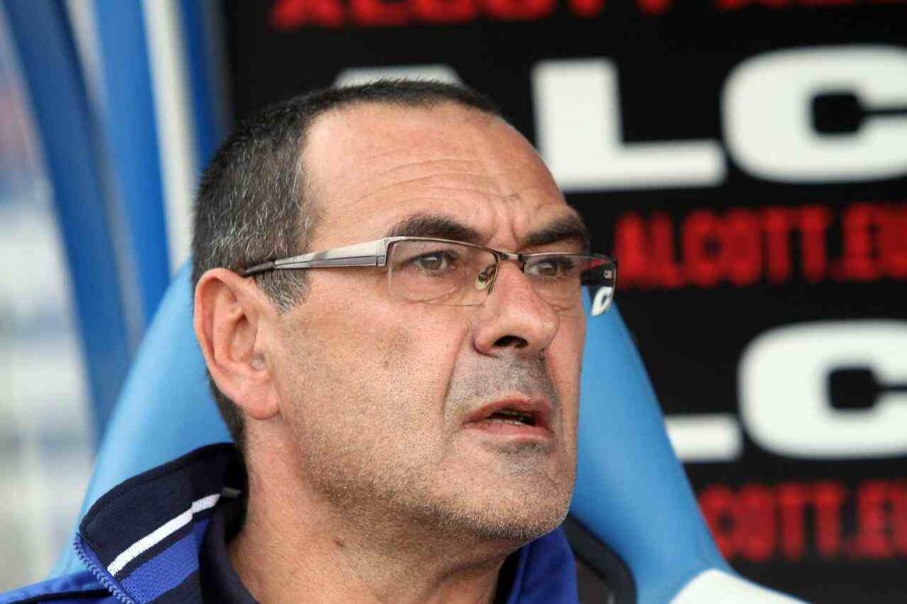 Un primo piano di Maurizio Sarri