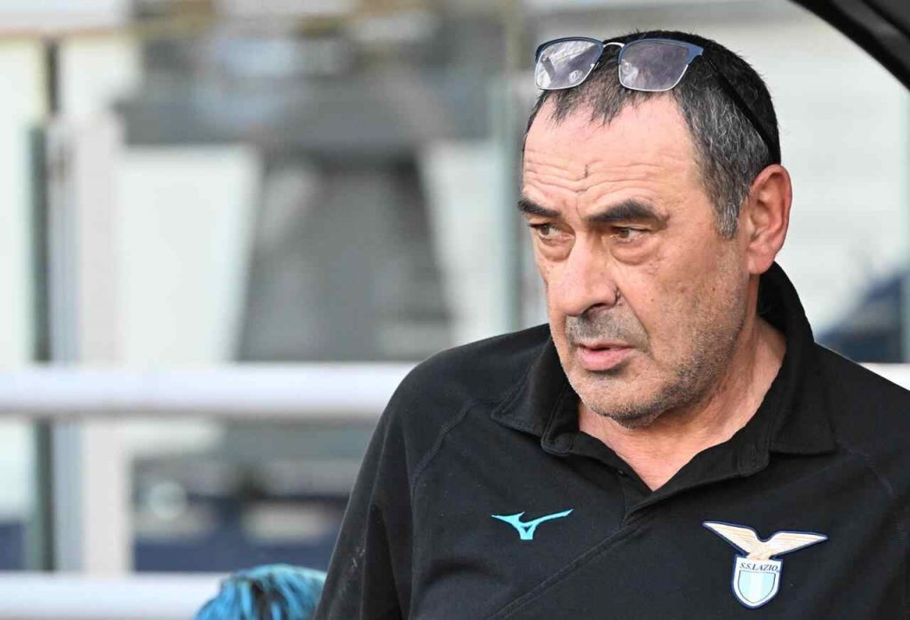 Maurizio Sarri oggi tecnico della Lazio