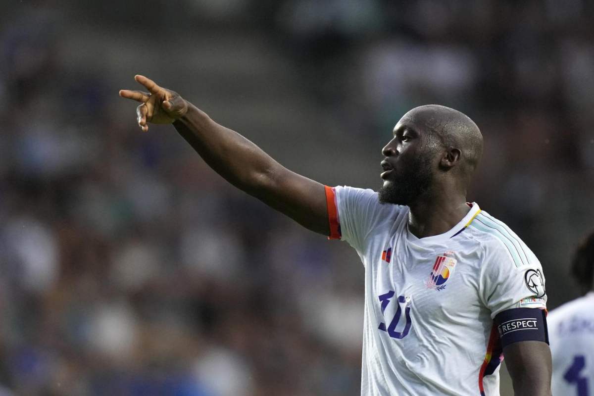 Lukaku con la maglia del Belgio