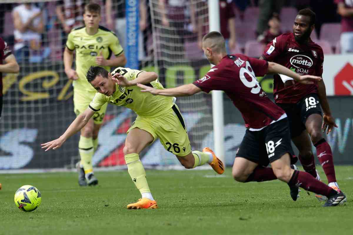 Diretta Salernitana-Udinese